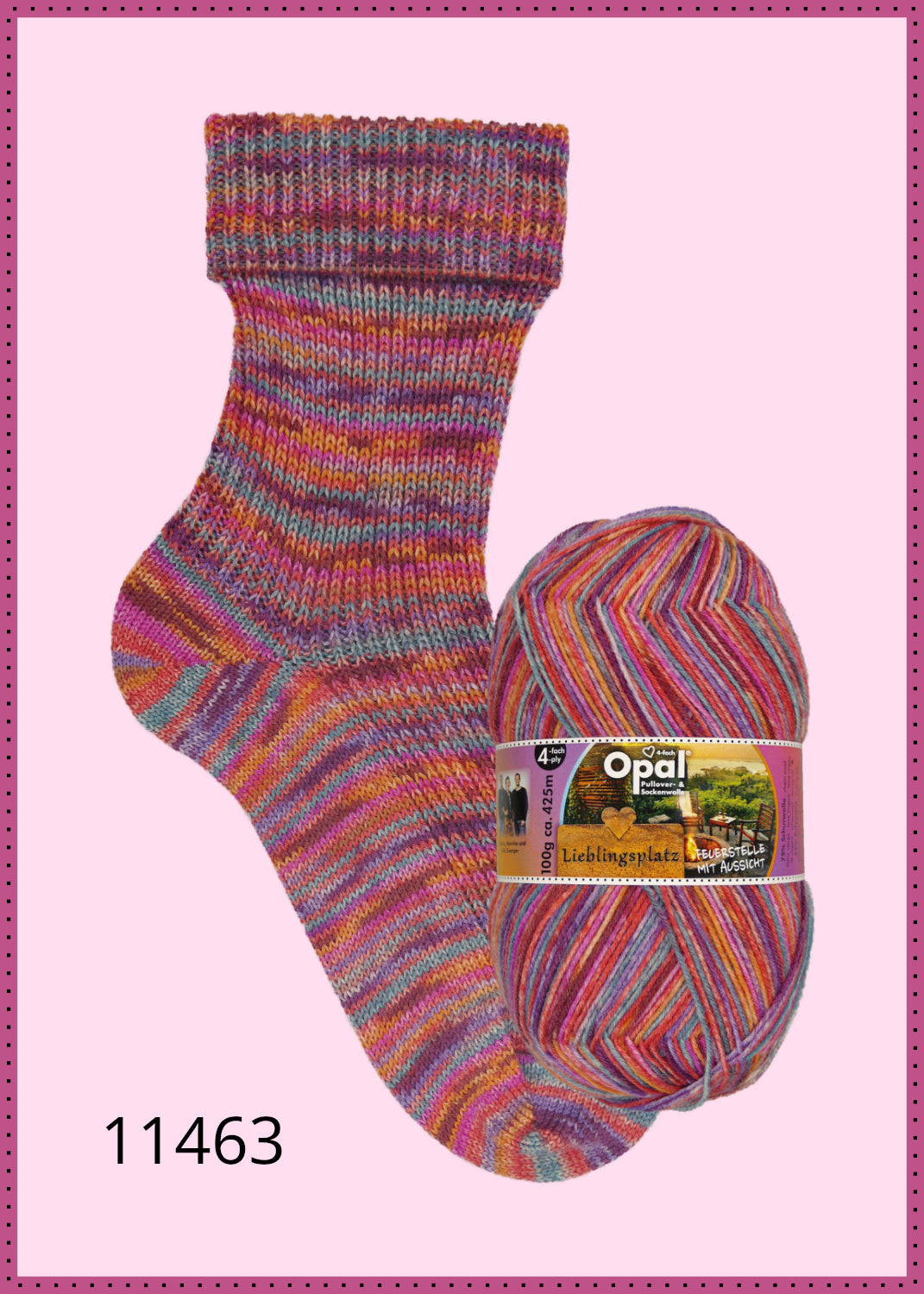 Opal Sockenwolle Lieblingsplatz 700g Sortiment - Sparpackung