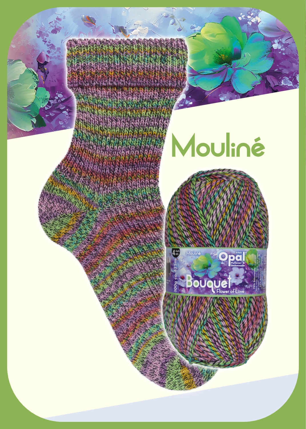 Opal Sockenwolle Bouquet Mouliné