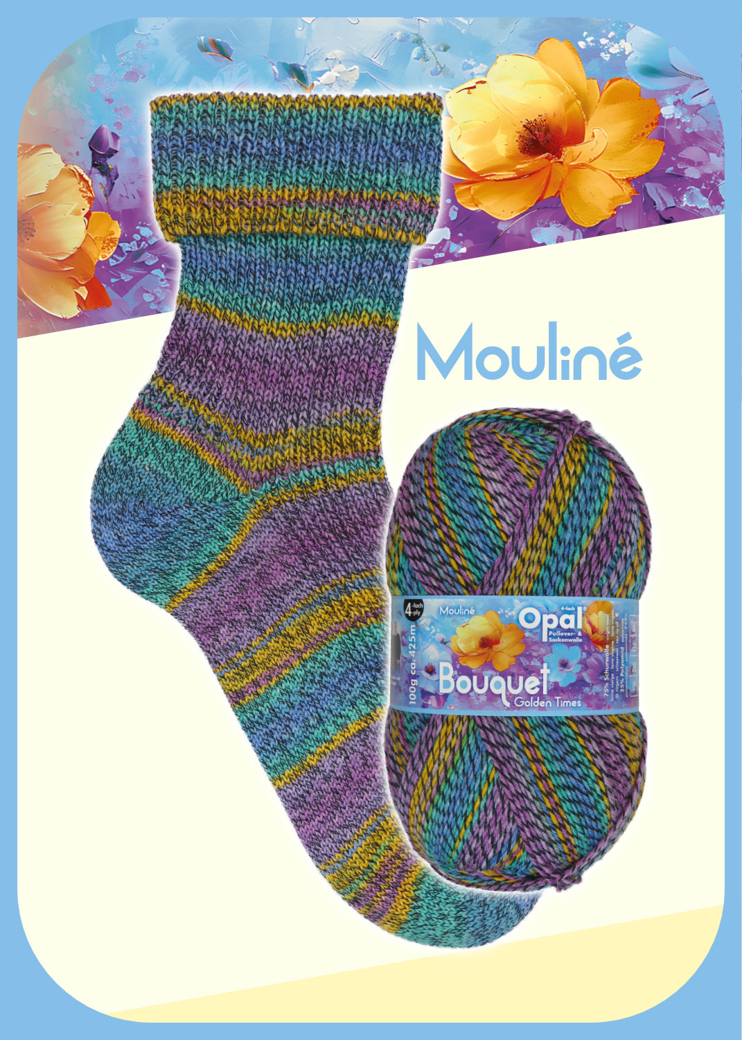 Opal Sockenwolle Bouquet Mouliné