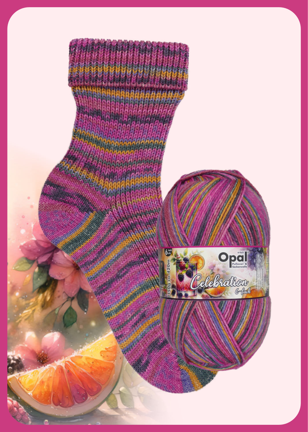 Opal Celebration 6-fach Sockenwolle