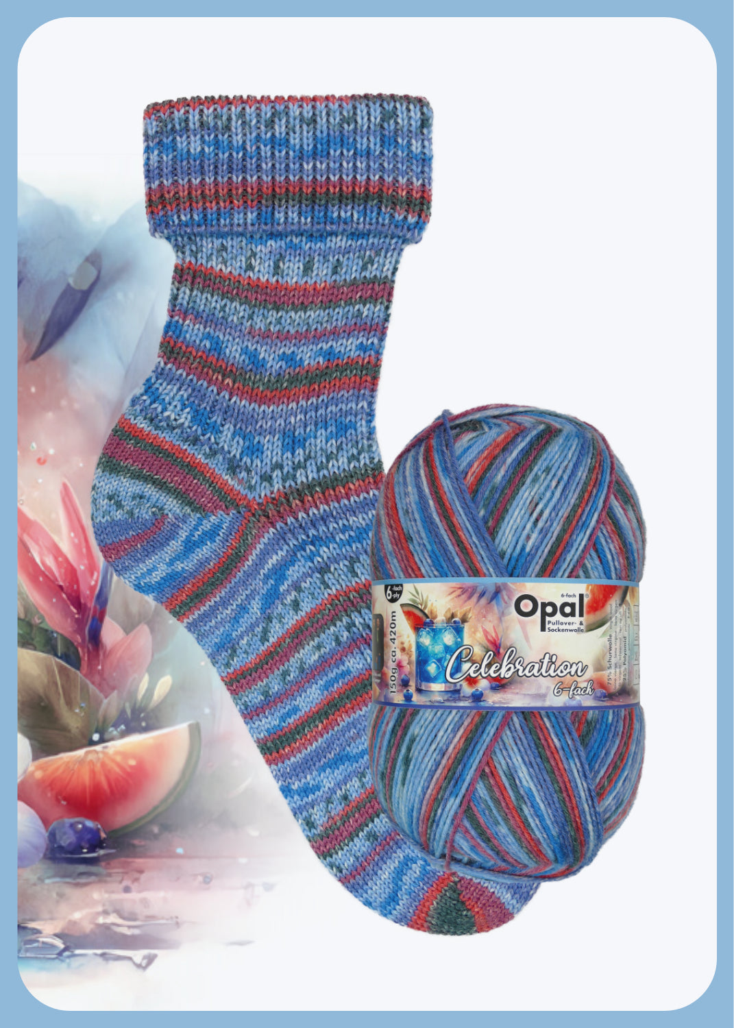 Opal Celebration 6-fach Sockenwolle