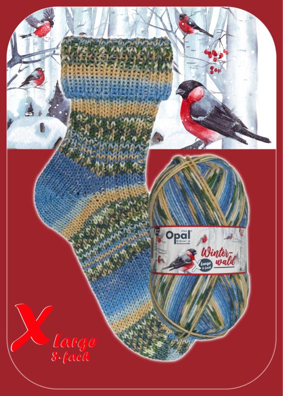 Opal X-Large 8-fach Winterwald Sockenwolle