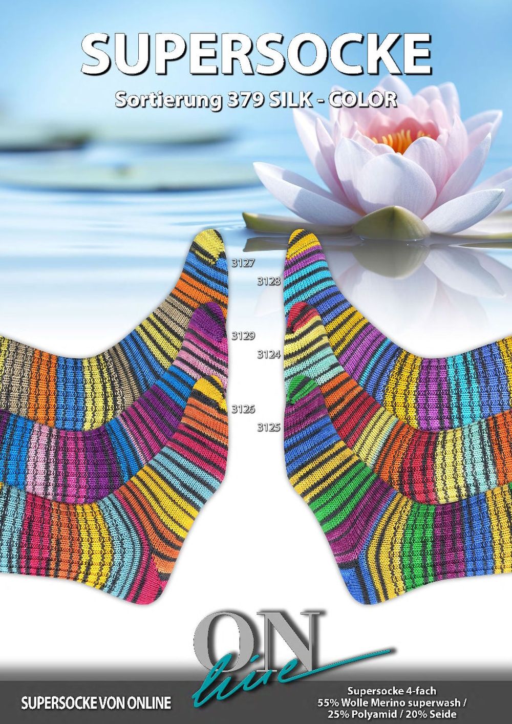 Supersocke Silk Color Sortiment 379