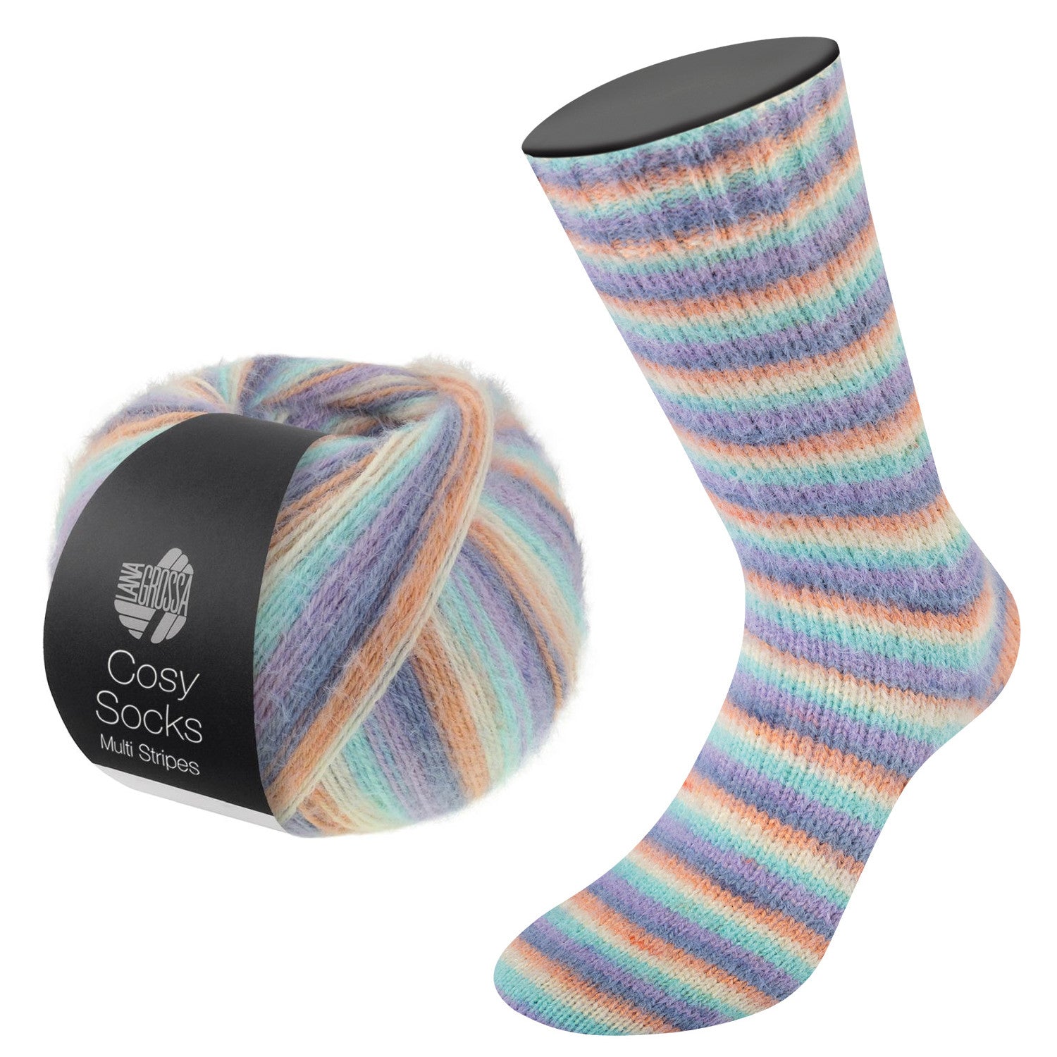 Meilenweit Cosy Socks Multi Stripes
