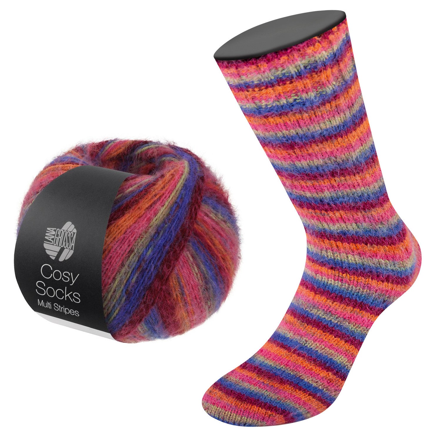 Meilenweit Cosy Socks Multi Stripes