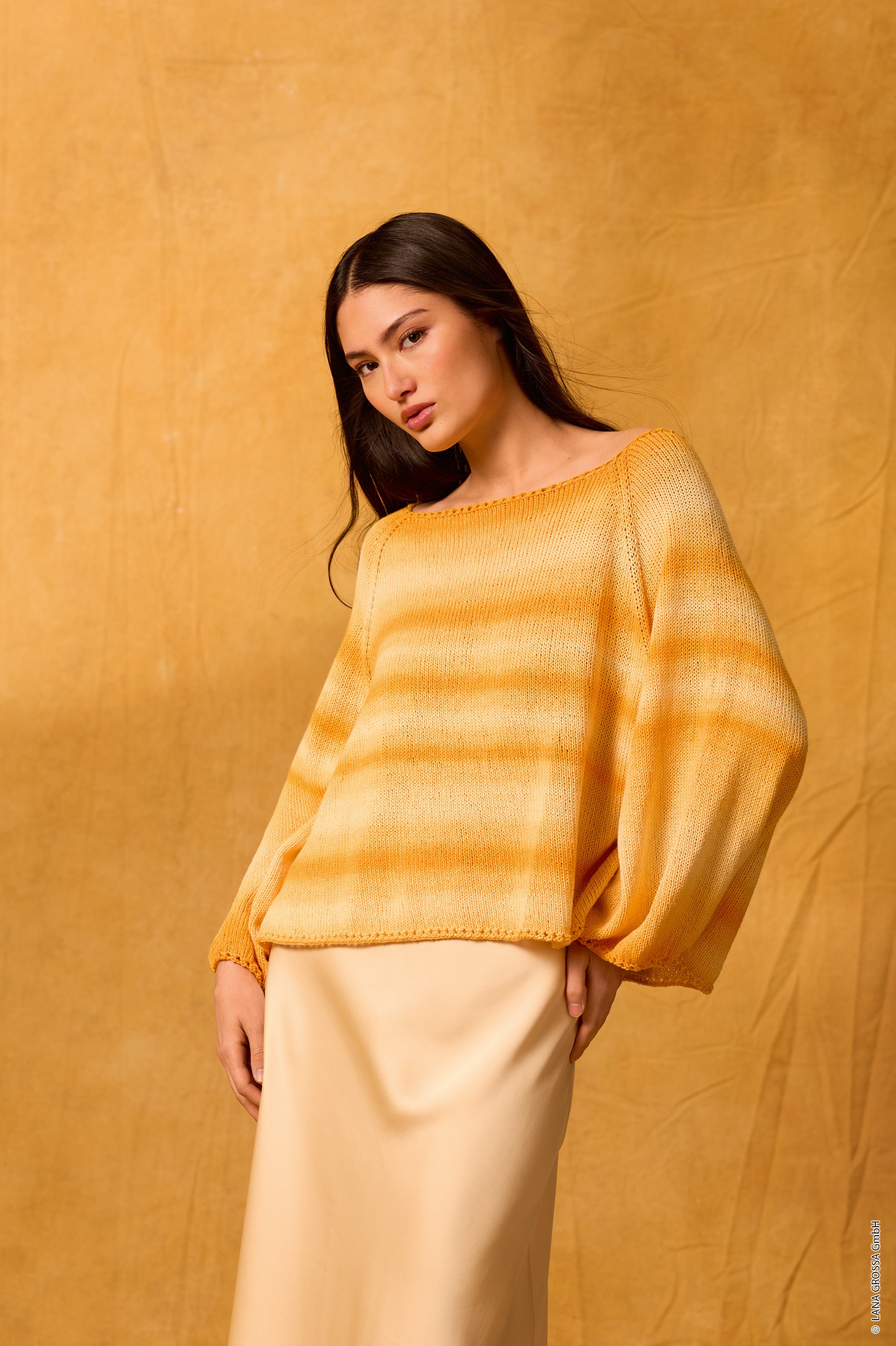 TOP-DOWN RAGLAN-PULLOVER Gomitolo Tono