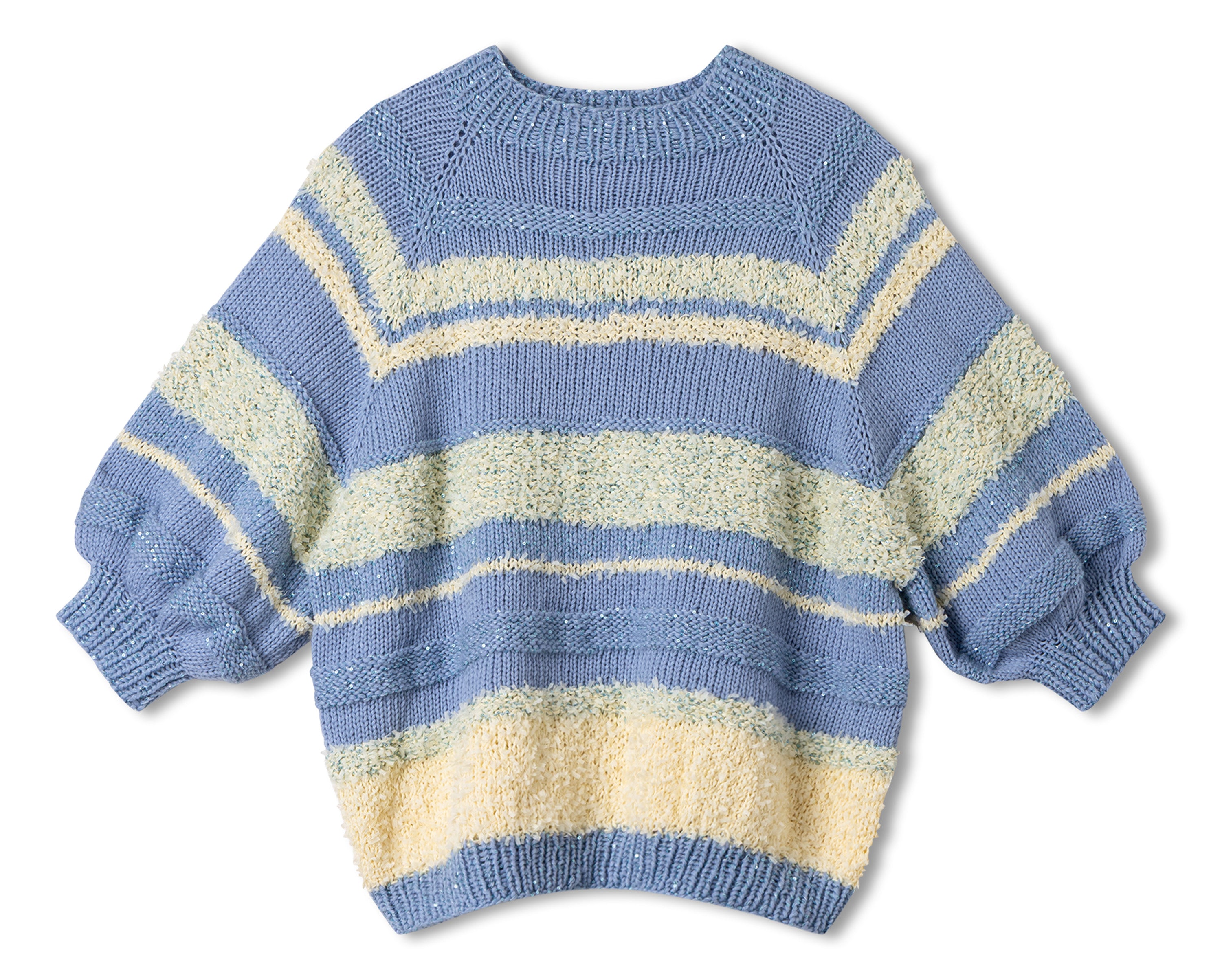 TOP-DOWN PULLOVER FRIZZANTE, SUMMER SOFTNESS & GLAMOUR