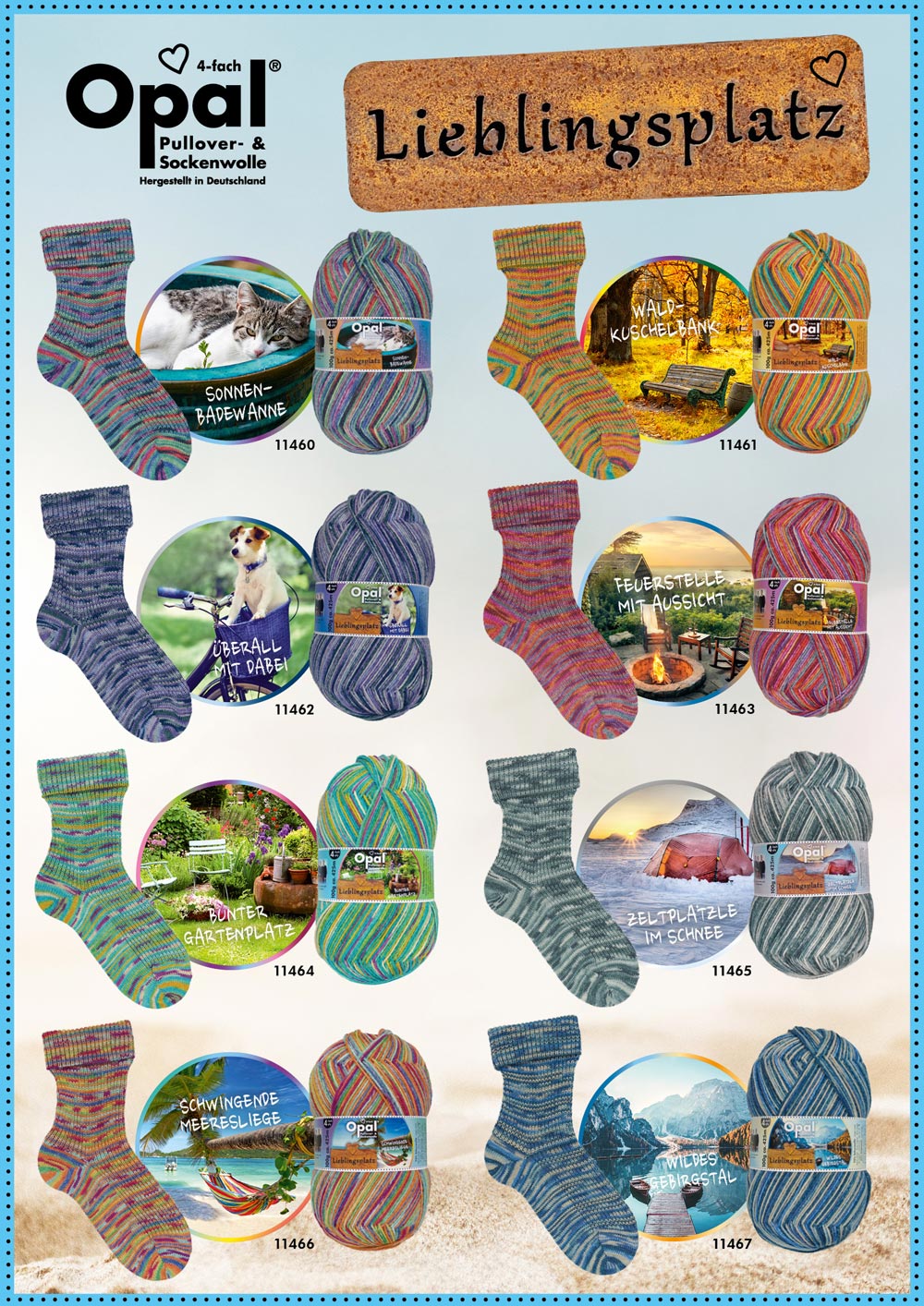 Opal Sockenwolle Lieblingsplatz