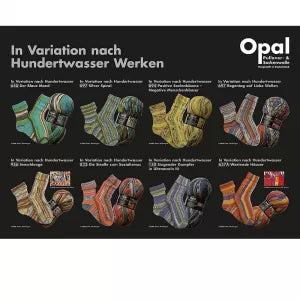 Opal Sockenwolle - Variation nach Hundertwasser alle Sortimente