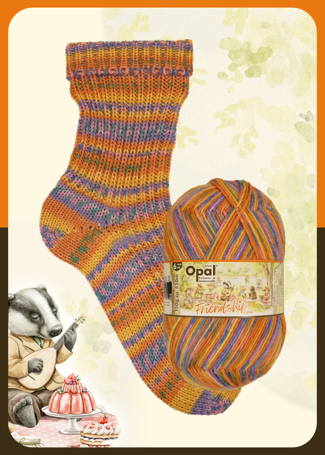 Opal Sockenwolle Friendship 6-fach