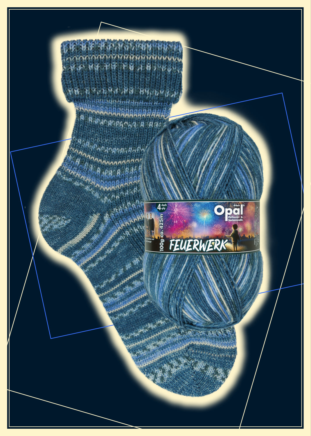 Opal Sockenwolle Feuerwerk Sortiment 800g