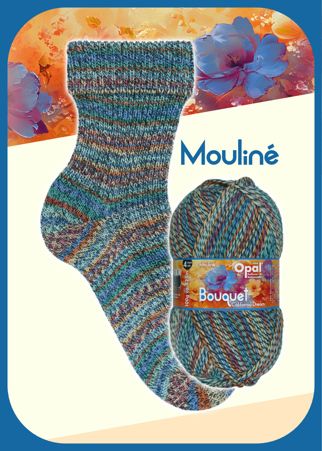 Opal Sockenwolle Bouquet Mouliné
