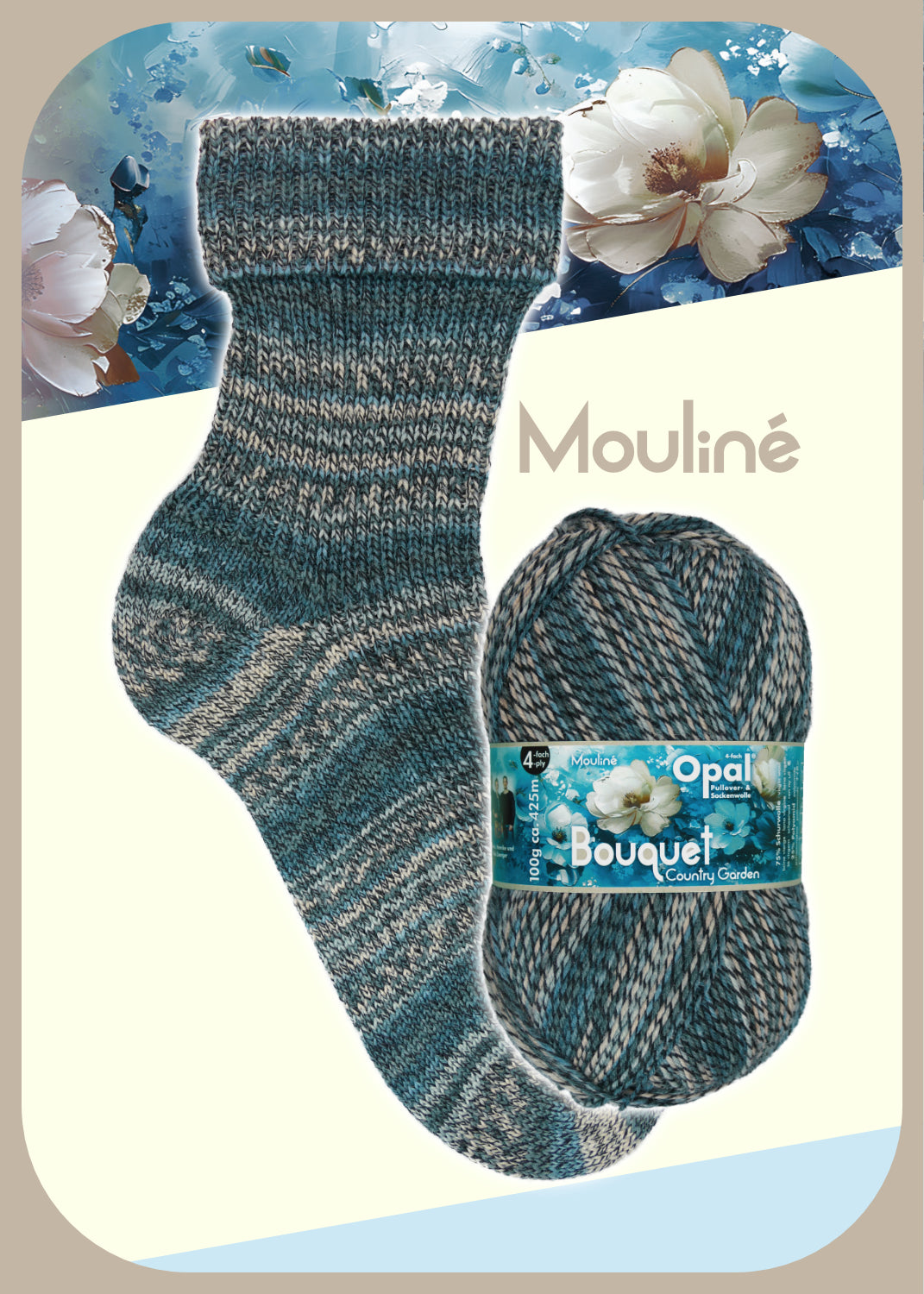 Opal Sockenwolle Bouquet Mouliné