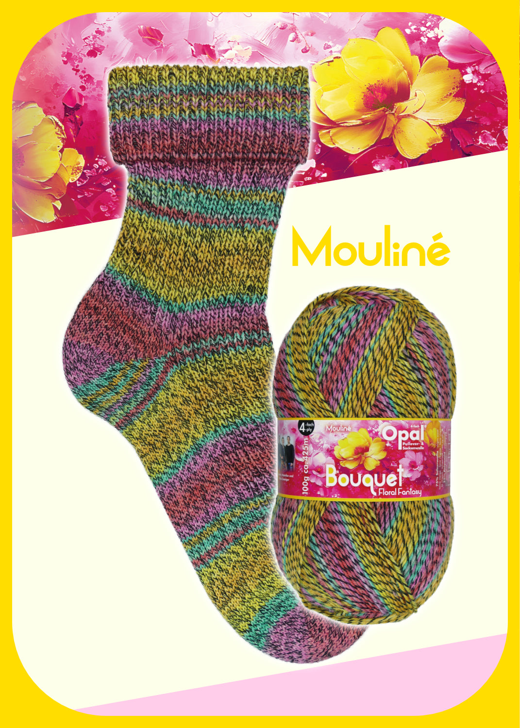 Opal Sockenwolle Bouquet Mouliné