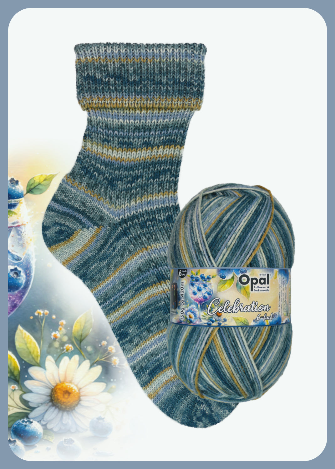 Opal Celebration 6-fach Sockenwolle