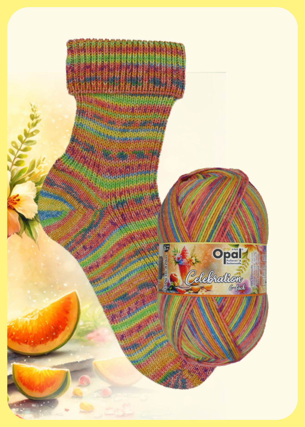 Opal Celebration 6-fach Sockenwolle