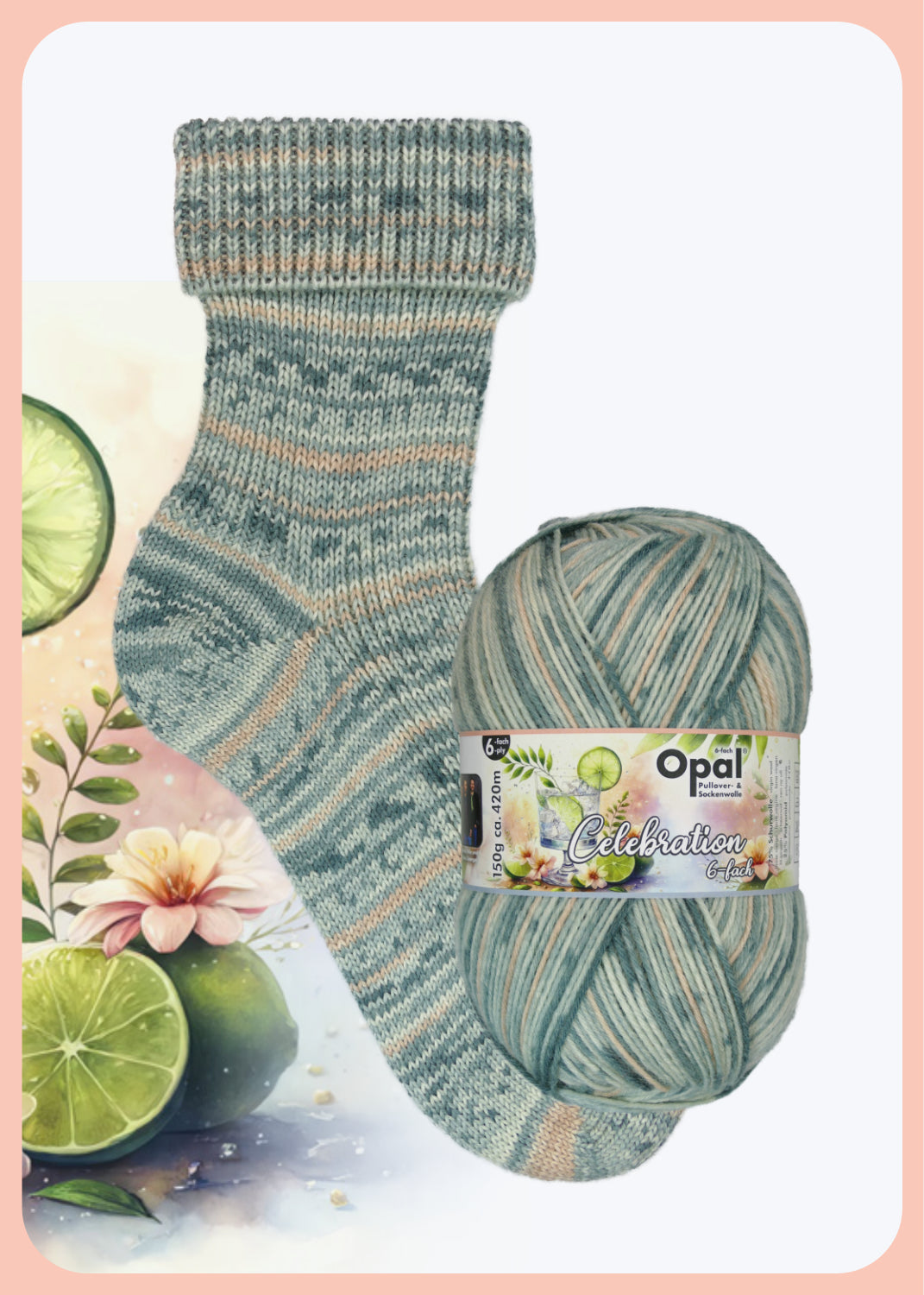 Opal Celebration 6-fach Sockenwolle