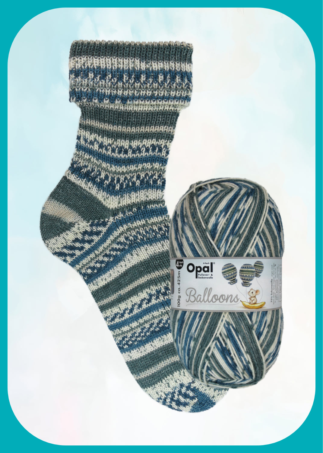 Opal Balloons Sockenwolle