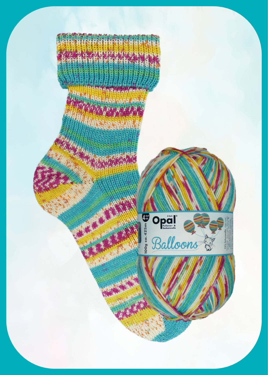 Opal Balloons Sockenwolle