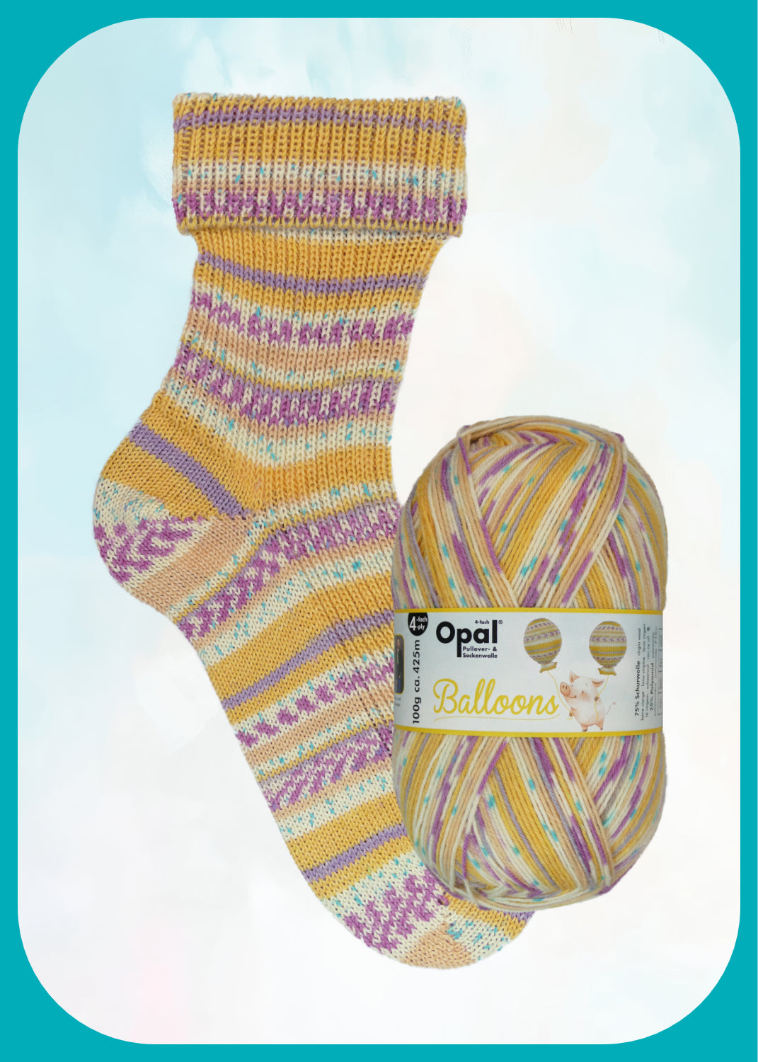 Opal Balloons Sockenwolle