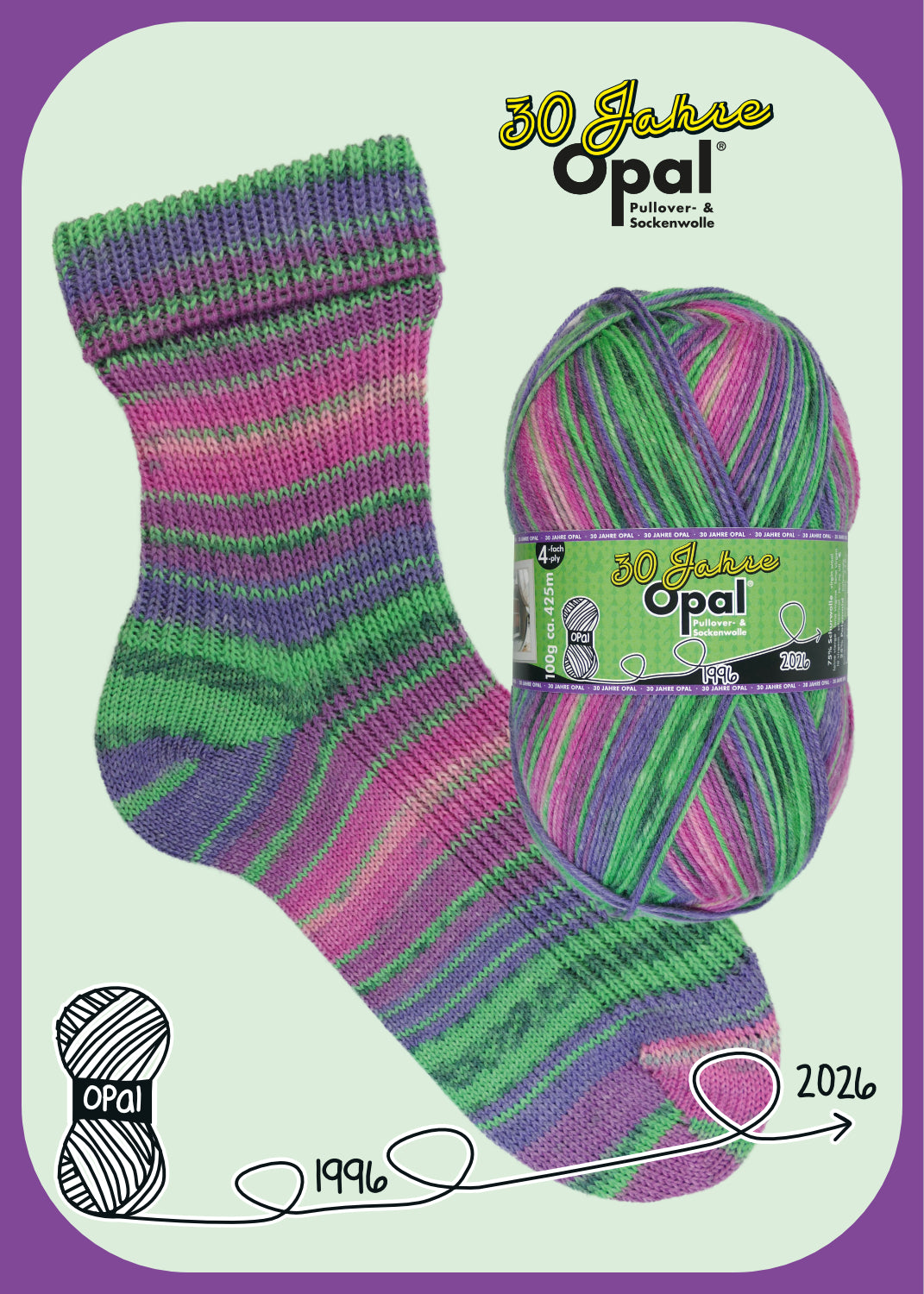 Opa Sockenwollel 30 Jahre ( Sortiment mit 800g)