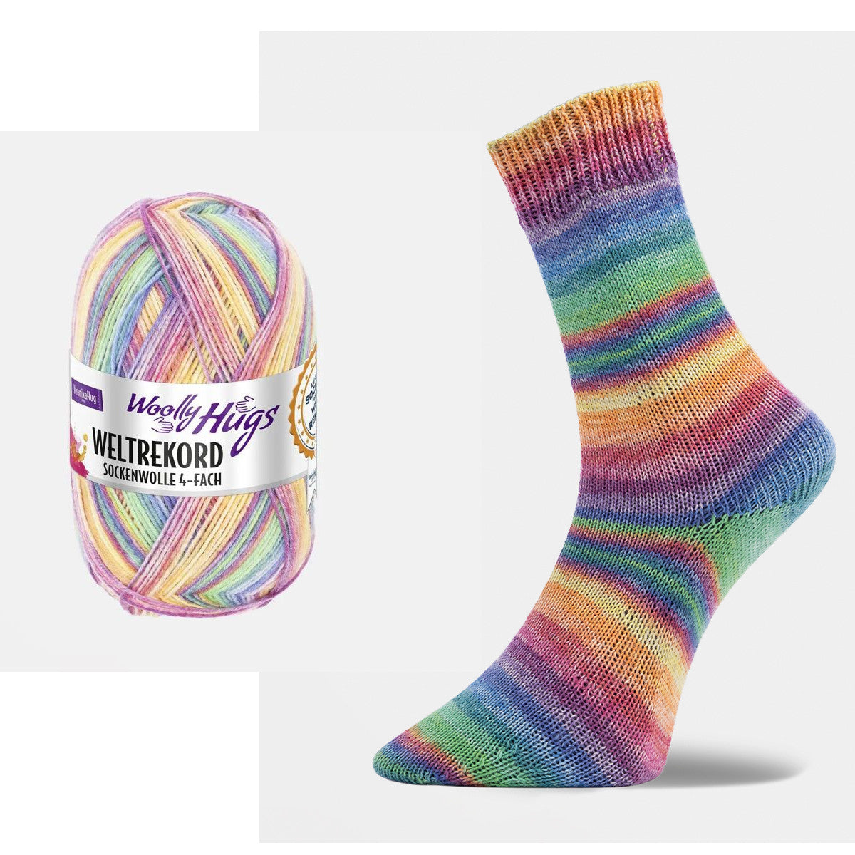 Woolly Hugs Weltrekord Sockenwolle