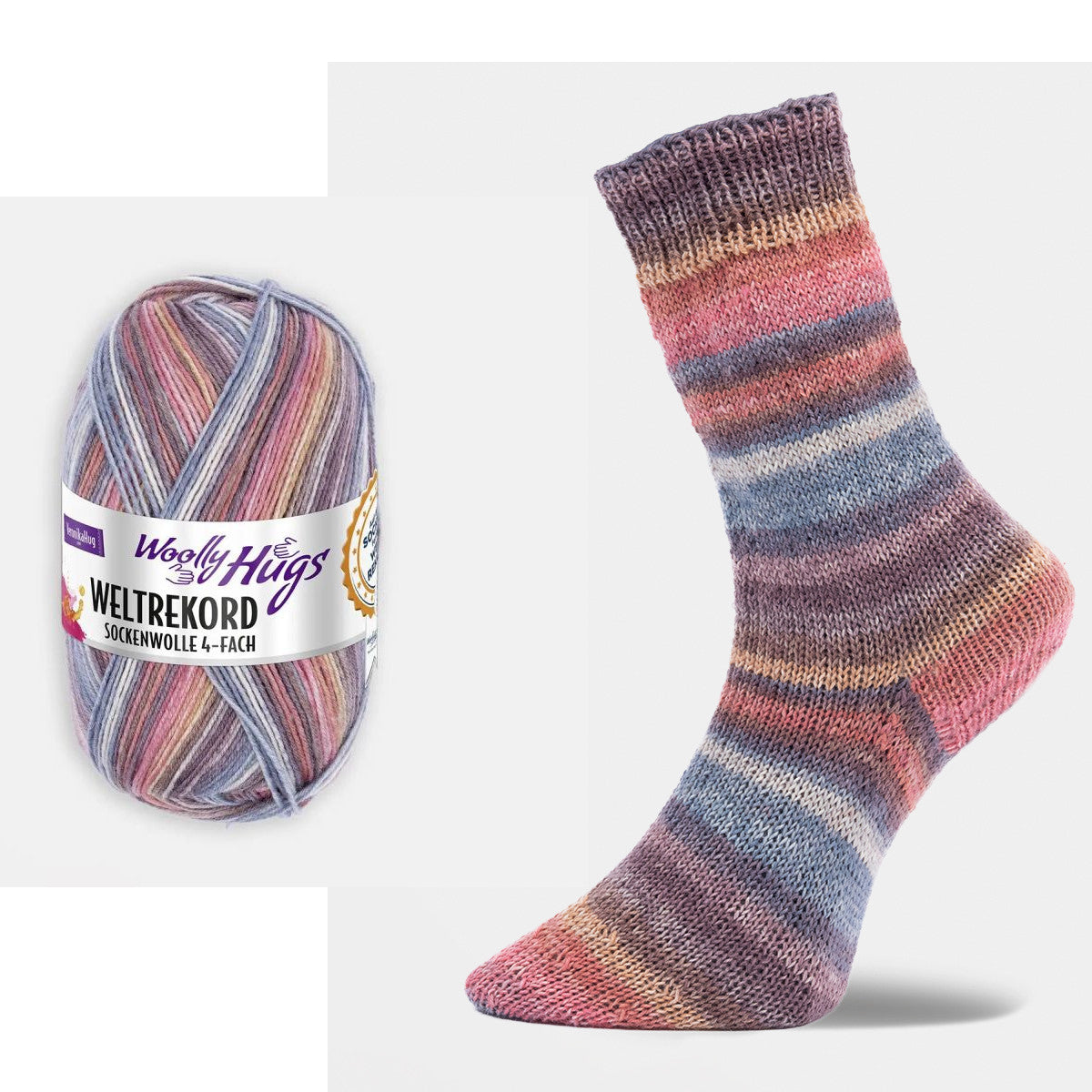 Woolly Hugs Weltrekord Sockenwolle