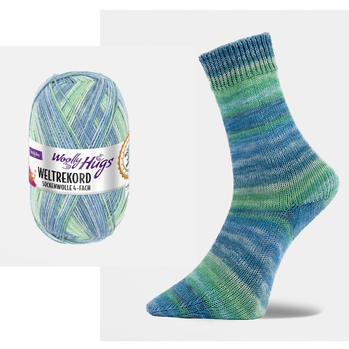Woolly Hugs Weltrekord Sockenwolle