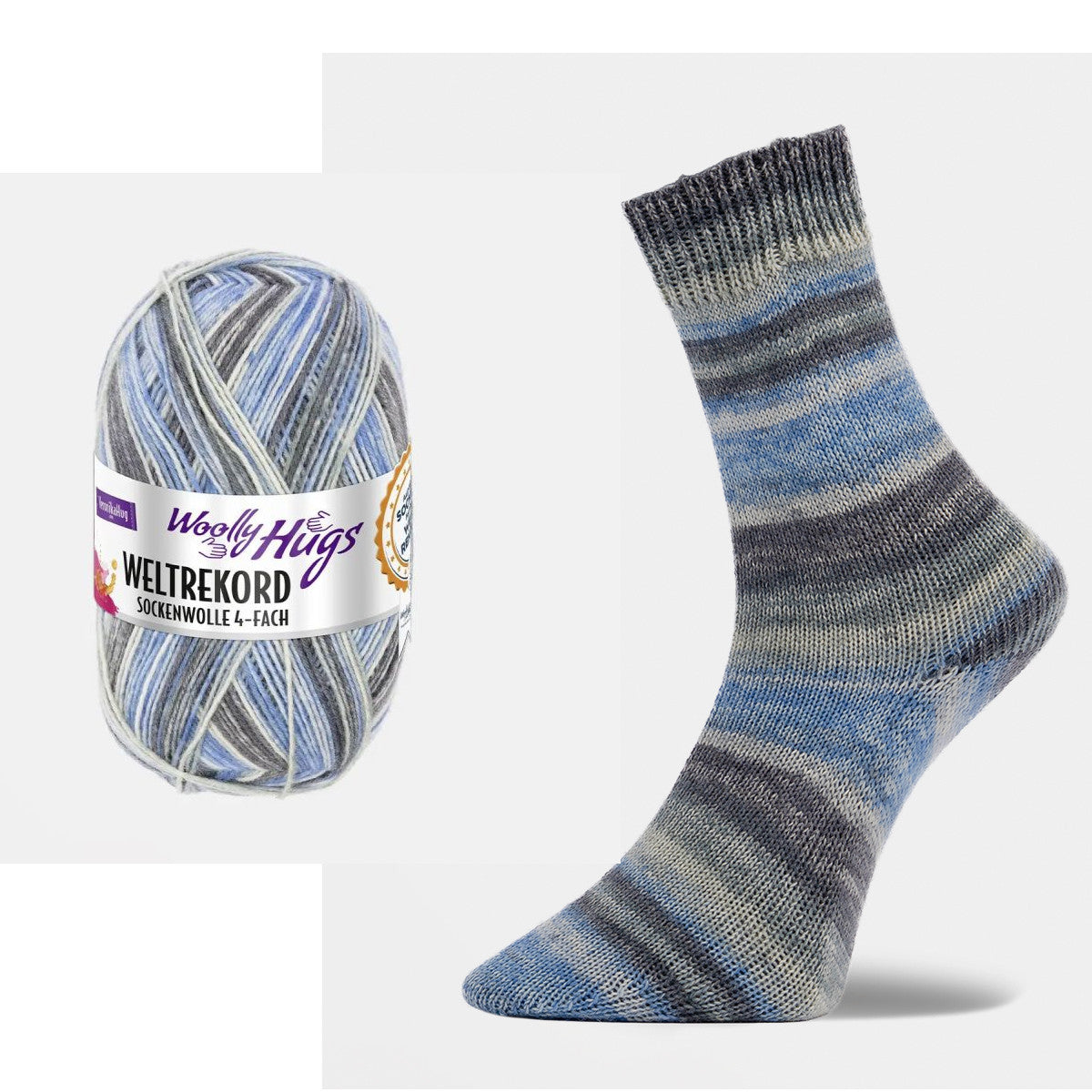 Woolly Hugs Weltrekord Sockenwolle