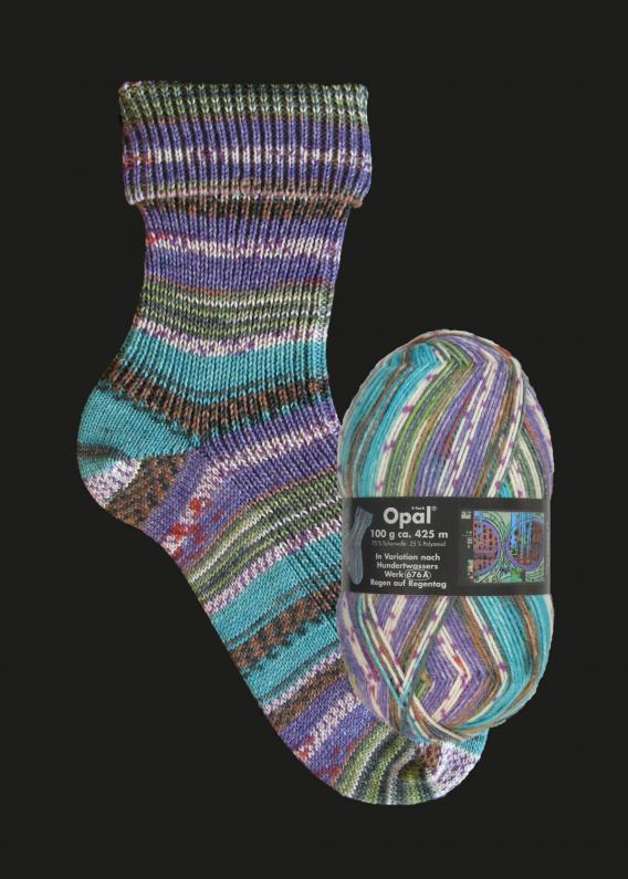 Opal Sockenwolle -  Variation nach Hundertwasser alle Sortimente