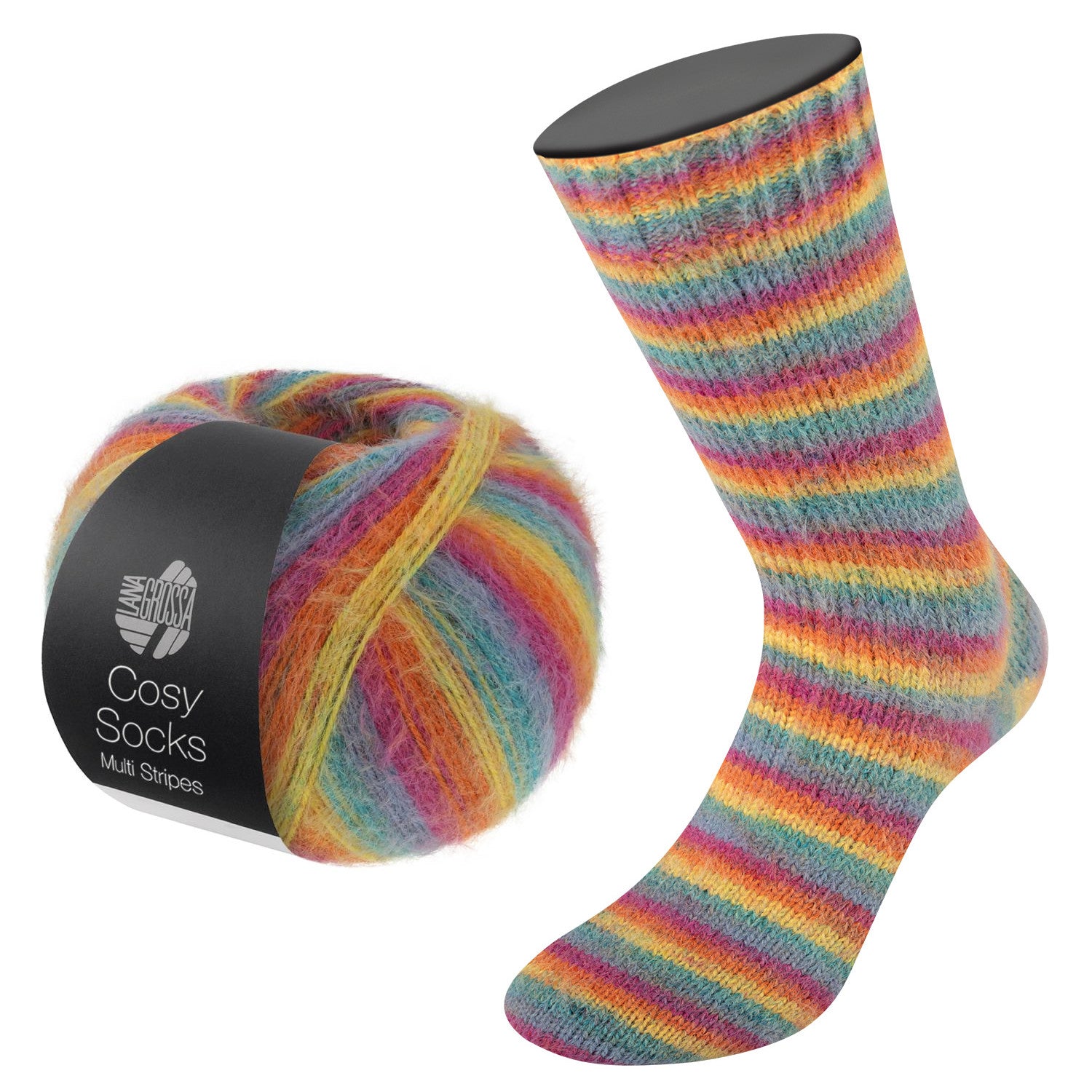 Meilenweit Cosy Socks Multi Stripes