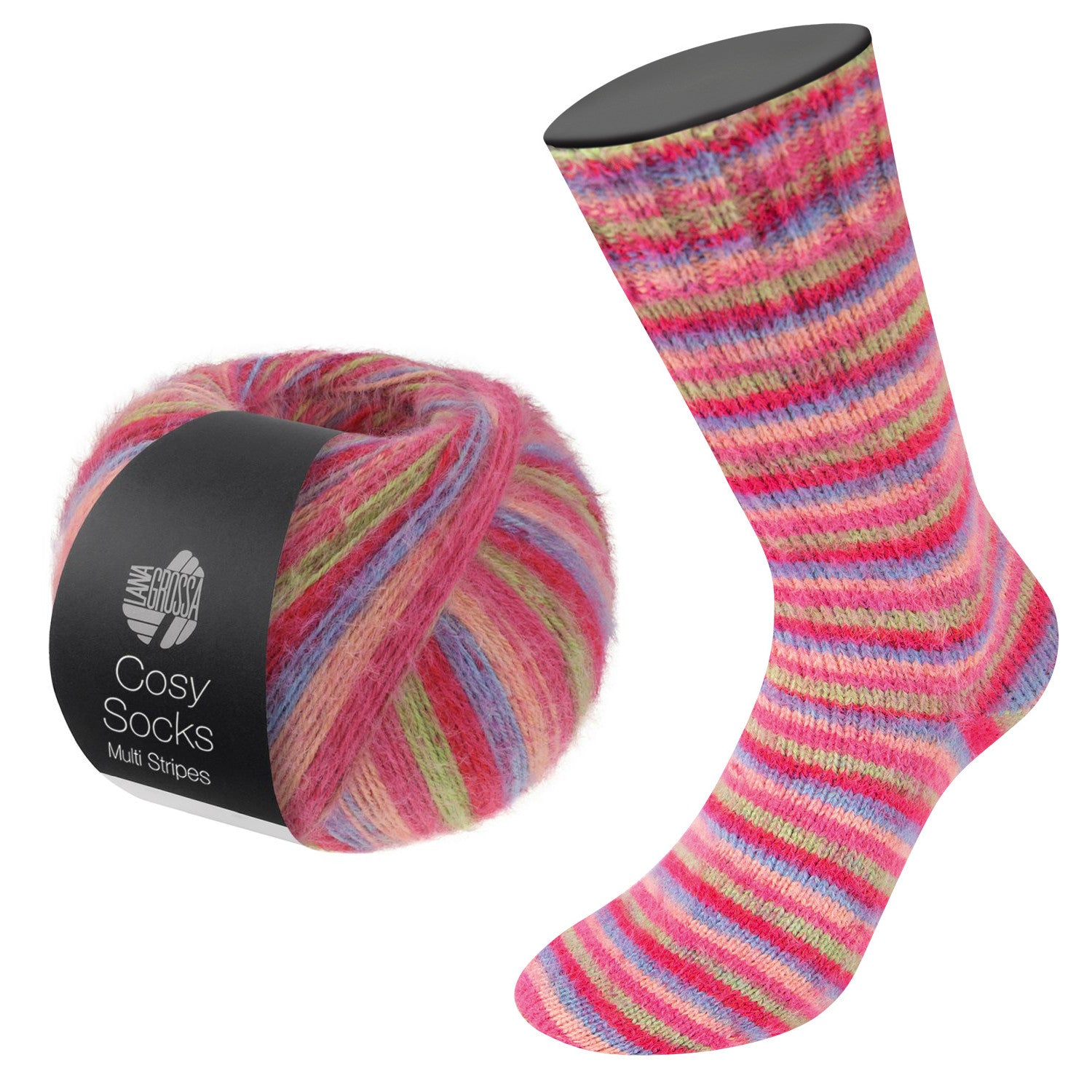 Meilenweit Cosy Socks Multi Stripes