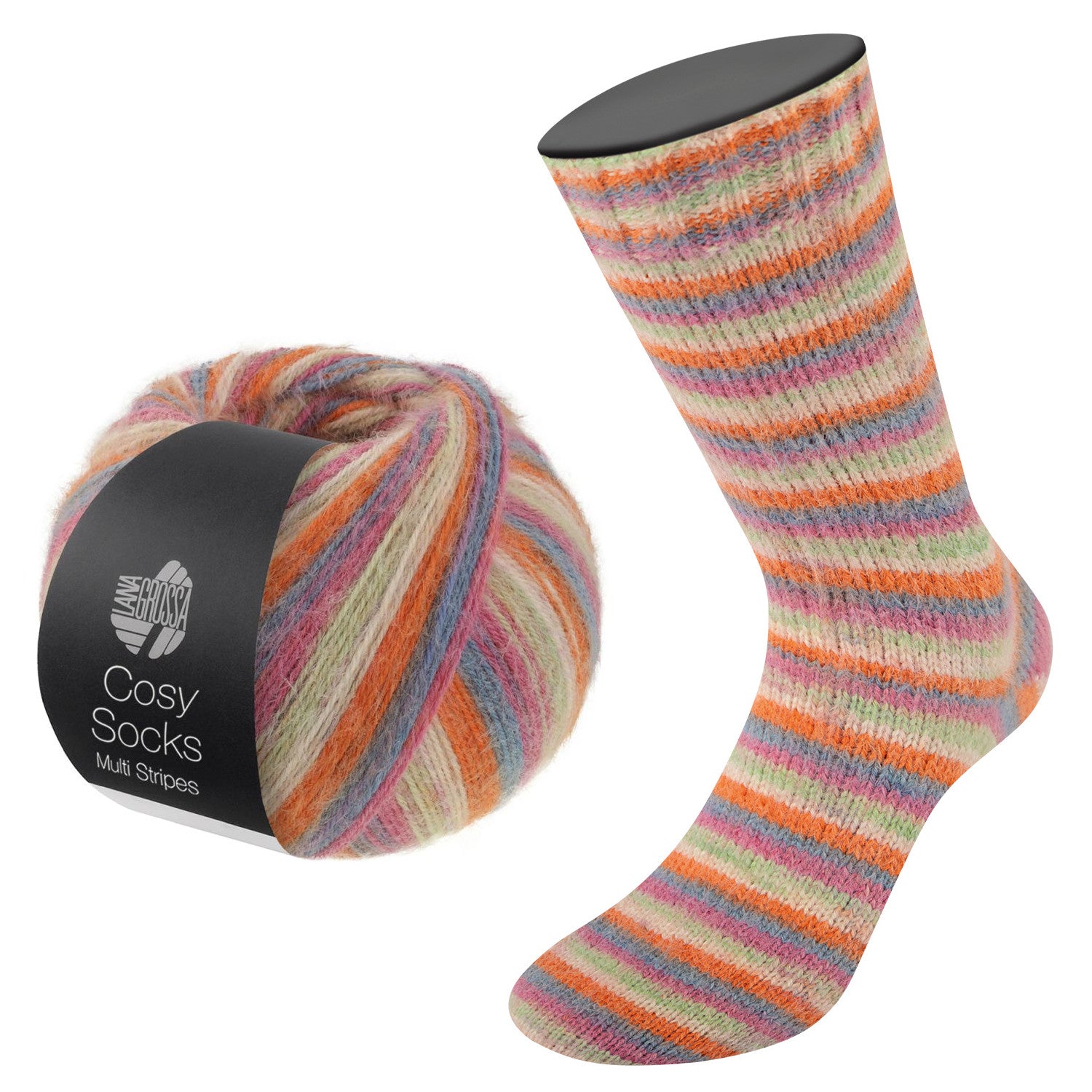 Meilenweit Cosy Socks Multi Stripes