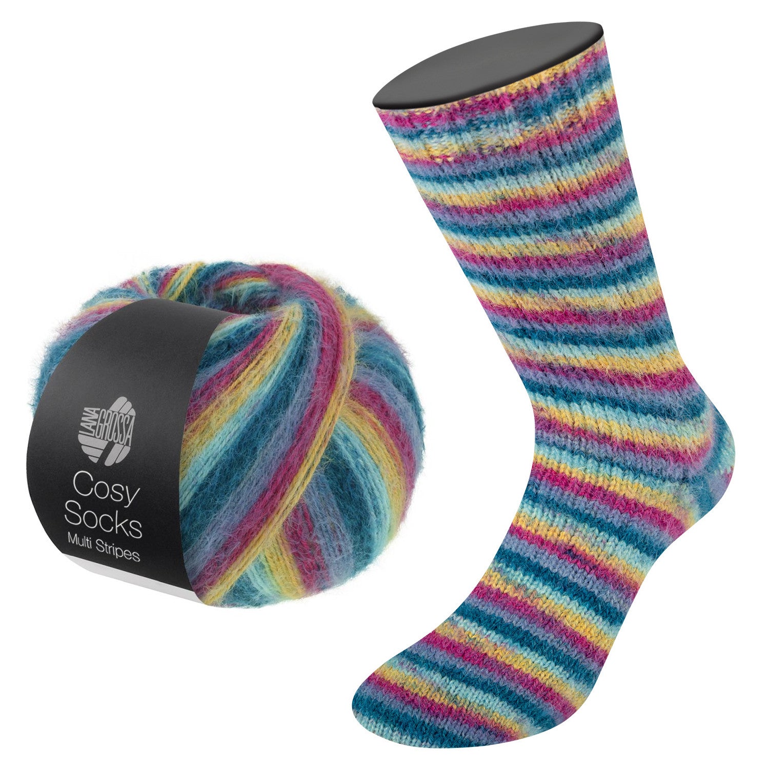 Meilenweit Cosy Socks Multi Stripes