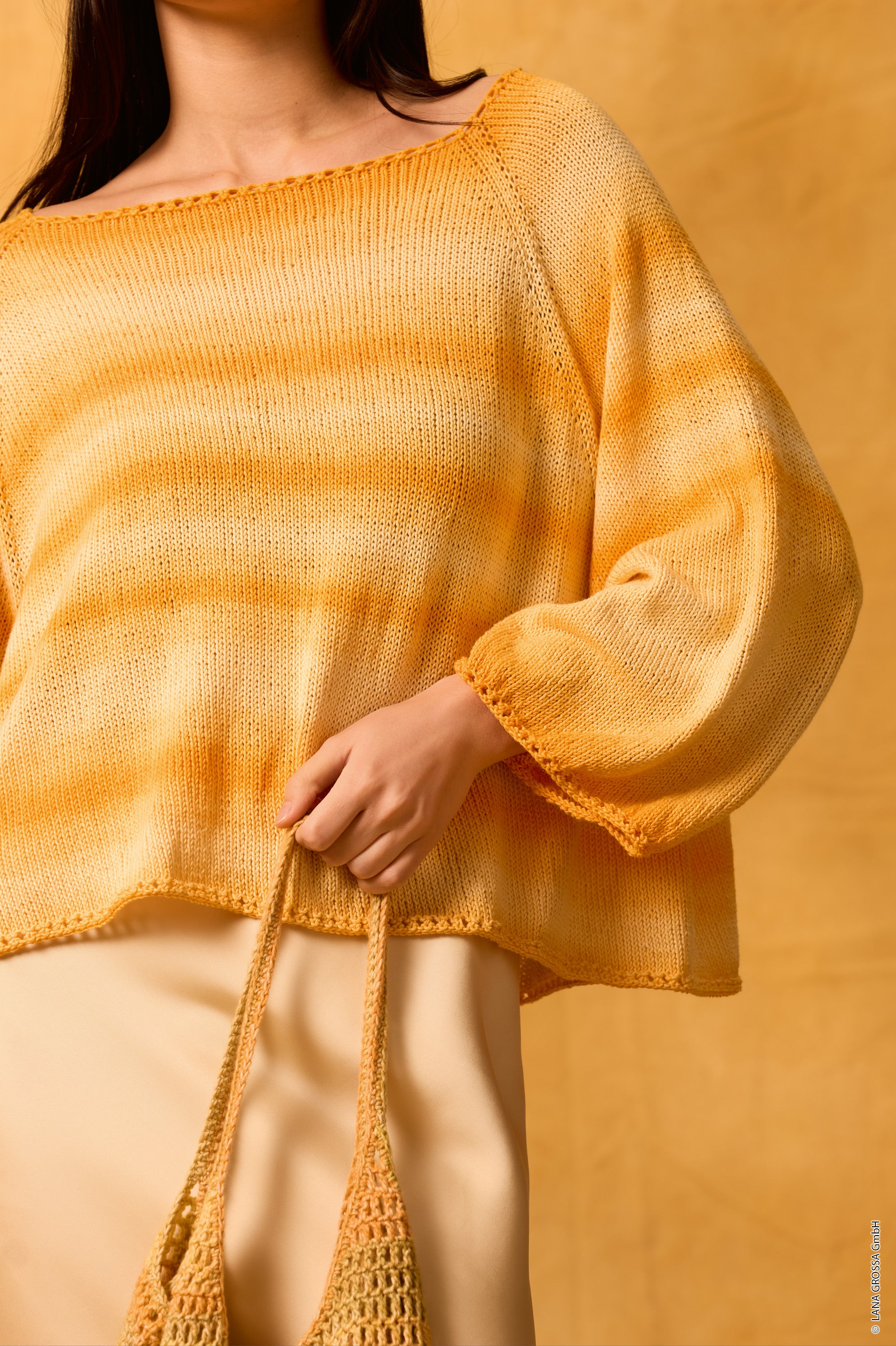 TOP-DOWN RAGLAN-PULLOVER Gomitolo Tono