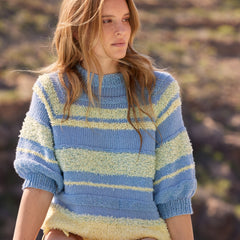 TOP-DOWN PULLOVER FRIZZANTE, SUMMER SOFTNESS & GLAMOUR