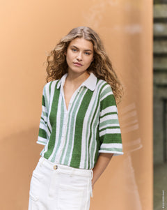 POLOJACKE MIT STREIFEN Ecopuno
