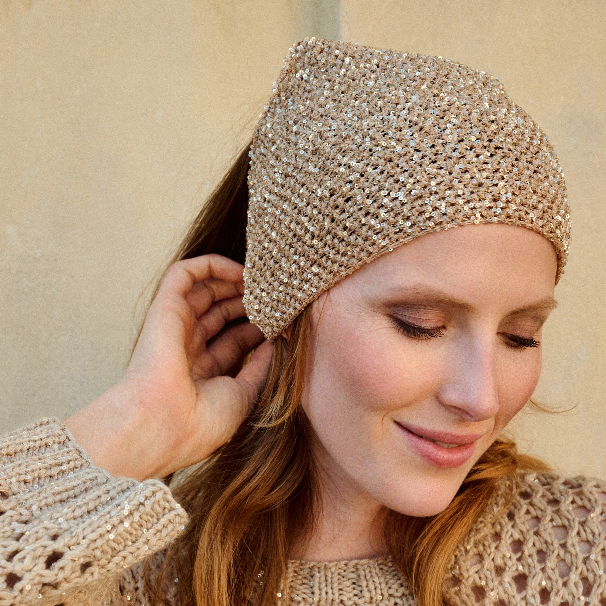 PAILLETTEN-KOPFTUCH Glamour