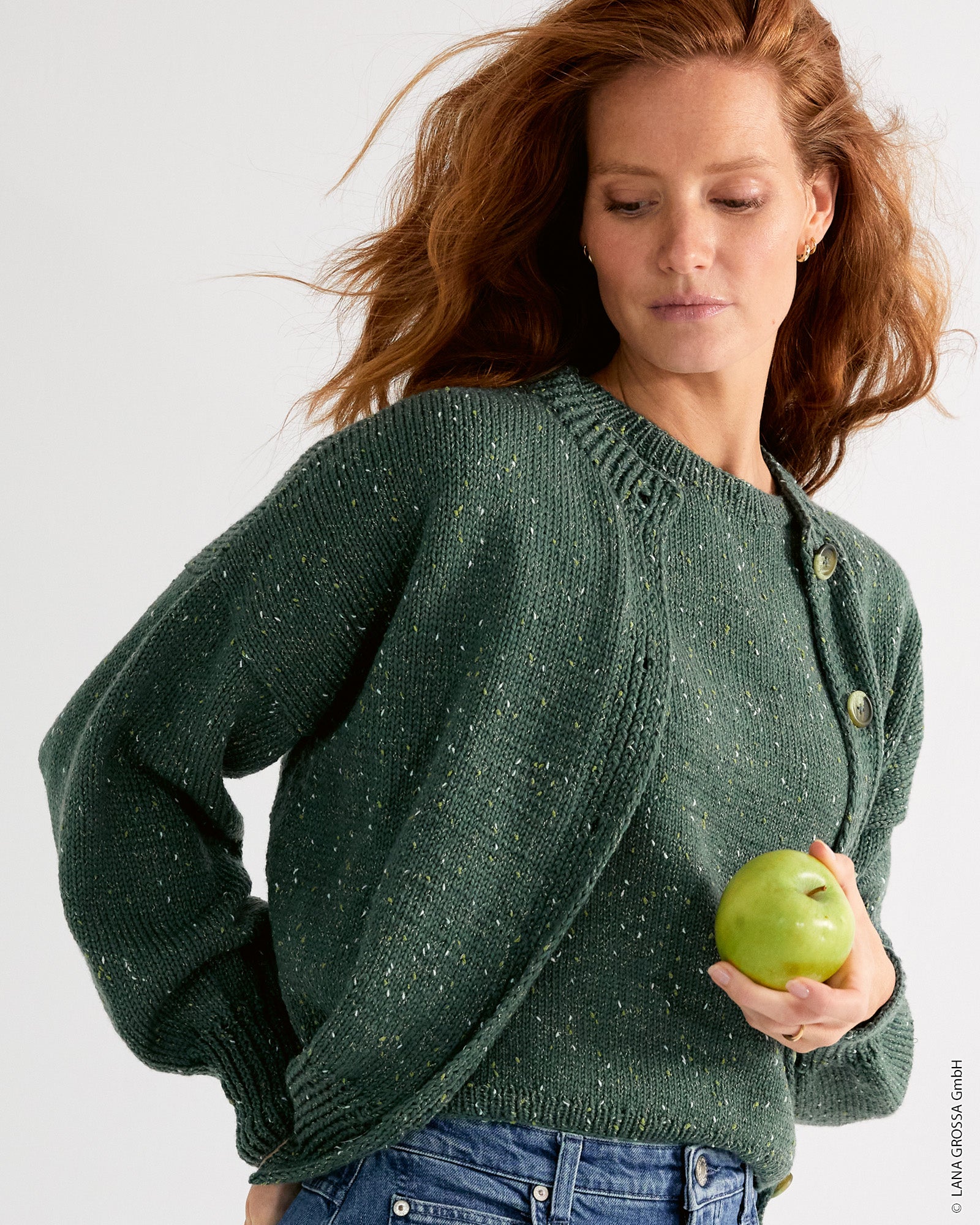 CARDIGAN GERDA IV · Cool Wool Big Dots